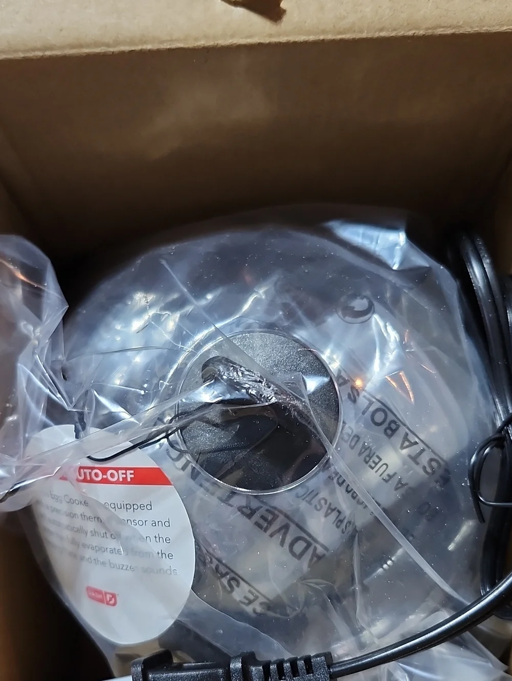 DASH RAPID EGG COOKER ANY STYLE BLACK ONE-TOUCH 6 EGG CAPACITY